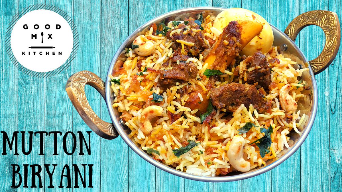 GoodMixKitchen1's tweet image. We are very pleased to share this Good Mix Kitchen signature dish – Biryani and this time it is Mutton Biryani
Please check full recipe -  youtube.com/watch?v=tMoQaF…

#MuttonBiryani #EasyhomemadeMuttonBiryani #QuickanddeliciousmuttonBiryani #muttonbiryanirecipe #easybiryani