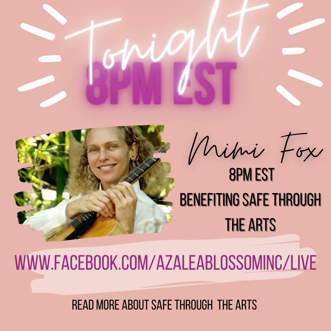 gazalea_music's tweet photo. Tonight! Catch the concert by legendary Mimi Fox at 8pm EST on @azalea_blossom7 Facebook live page! 
#nonprofit #musictherapy #music #musiceducation #womeninmusic #jazz #jazzmusic #jazzmusician https://t.co/RXfARtgCO5