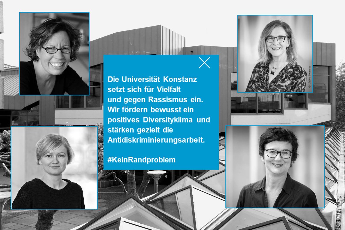 UniKonstanz's tweet photo. #Rassismus ist #KeinRandproblem: Die #UniKonstanz setzt sich für Vielfalt und gegen Rassismus ein. Wir fördern bewusst ein pos. Diversityklima und stärken gezielt die Antidiskriminierungsarbeit. @Stadt_Konstanz https://t.co/Bvbw1ADmFN