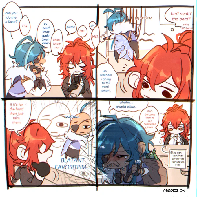 "fetch me drinks" he said, "it'll be easy since you and diluc get along well" he said
#genshinimpact #原神 