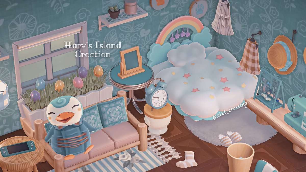 xixi_playing's tweet photo. Made a studio apartment for Sprinkle 🥰 #acnh #AnimalCrossingNewHorizons  #acnhinspo #ACNHDesign #どうぶつの森 https://t.co/a36rGV5WuS