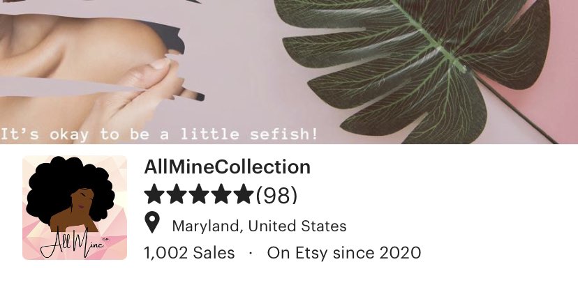 AllMineCo1's tweet photo. Our shop officially hit 1000 sales!!! 🙏🏾🙏🏾

Check us out at https://t.co/OdyLKegEXo💕 https://t.co/1Sp3tTNIPw