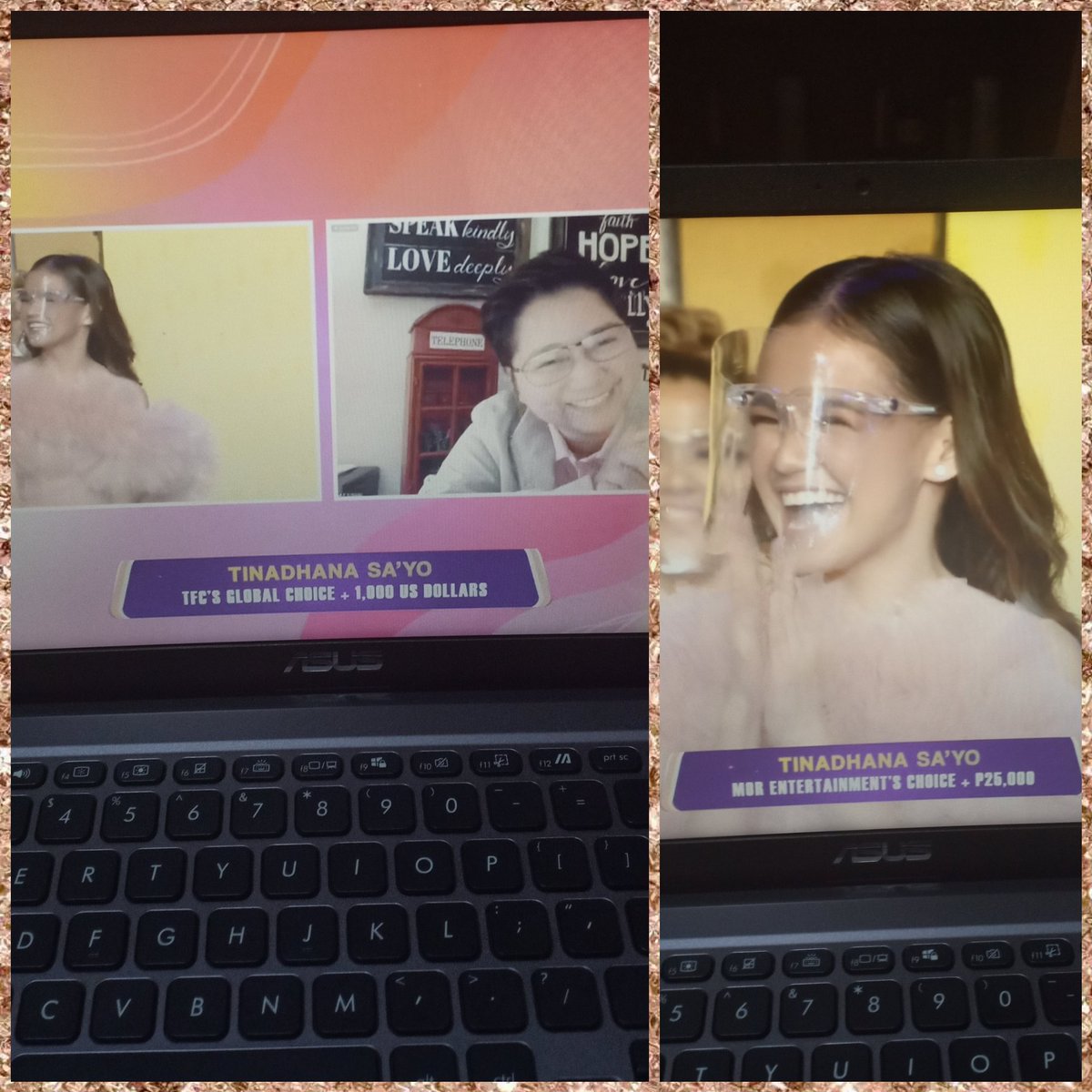 mcp_ramos's tweet photo. Just continue to inspire others through your beautiful music. Even if you didn't make it, you're still the winner to me and I'm so proud of you! Congrats babygirl @imzephanie and also to SJ Gandia. 🎤🎶👏🥳😚💚💜 https://t.co/XVhJvoi8Om