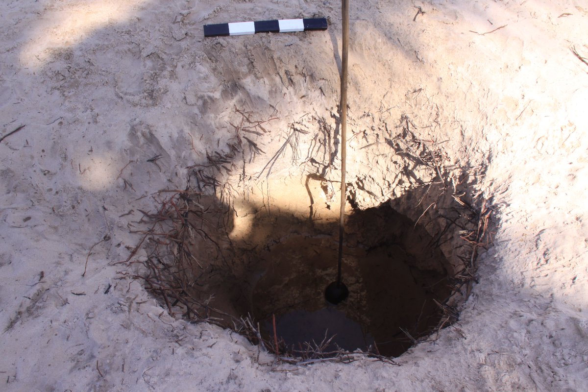 EJDPollard's tweet photo. #WorldWaterDay here are some of the wells recorded on survey around #Angoche in Mozambique. Small fish were in well at mosque on mainland. On islands they are dug into sand. Some lined with coconut leaves https://t.co/JQc1xAMzds