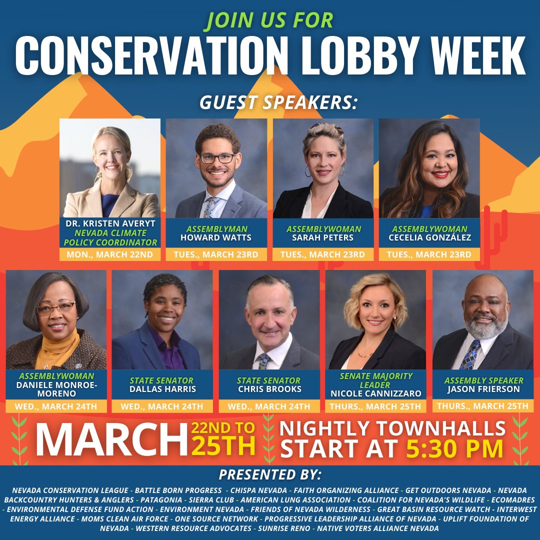 Renew_NV's tweet photo. Conservation Lobby Week, hosted by @NVconservation, starts TOMORROW! If you’re looking for ways to be involved, this is your chance. Don’t forget to sign up! https://t.co/jXf2JJ0zwn https://t.co/98z7tKnKNN