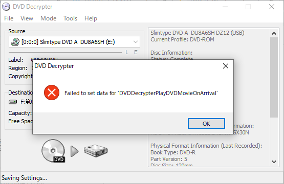 itkhoshi's tweet photo. 【ブログ書いた】
【DVD Decrypter】Windows10環境下で動作検証してみた / https://t.co/TJHwCduA2M https://t.co/RrgpIrZwxZ