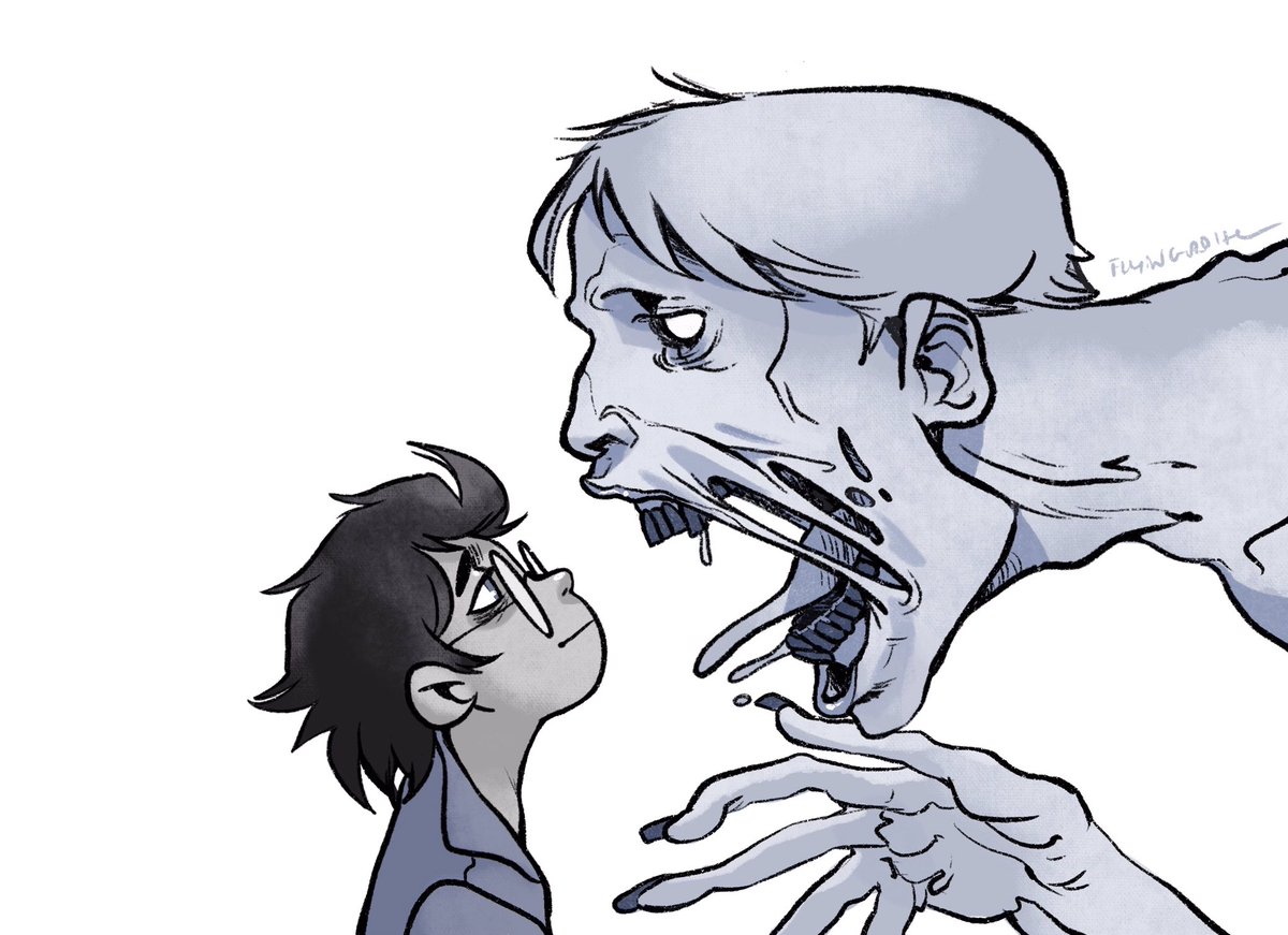 「Tw:gore 

"I was born with a monster and」|☁️FlyingRotten☁️のイラスト
