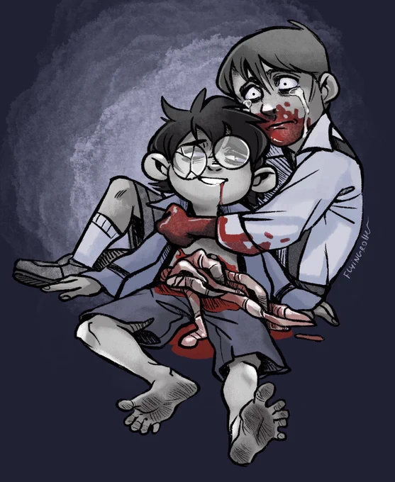Tw:gore 

"I was born with a monster and it eats everything I love"

🖤More of the Hannibal/Little Nightmare AU🖤 