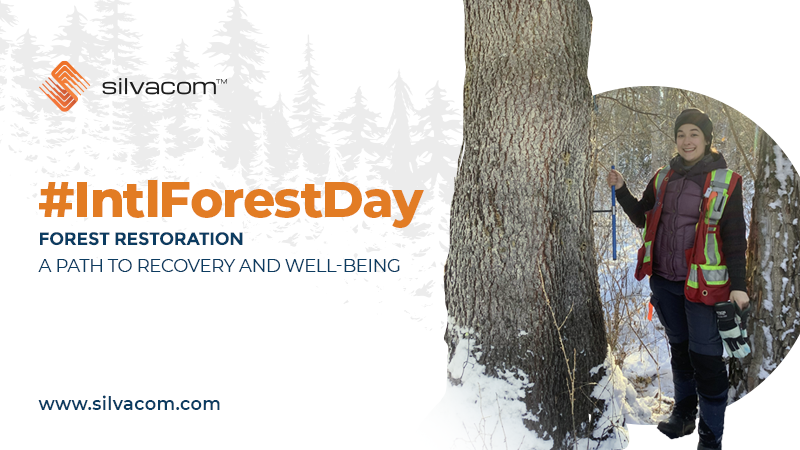 Silvacom's tweet photo. Today is #IntlForestDay but forests are our team's focus 365 days a year!🌲Sustainable management and restoration of our forests is key to ensuring that the biodiversity these ecosystems foster and the renewable resources they provide continues into the future. https://t.co/Ua668VJoOl