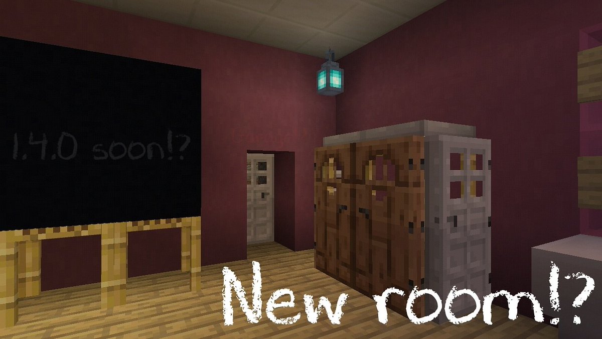 StudioMcpe's tweet photo. New spoilers! There should be at least something in update 1.4.0, so we'll add a new room! What kind of room? :) #House #Sister #SistersHouse https://t.co/yqQCHf2TCZ