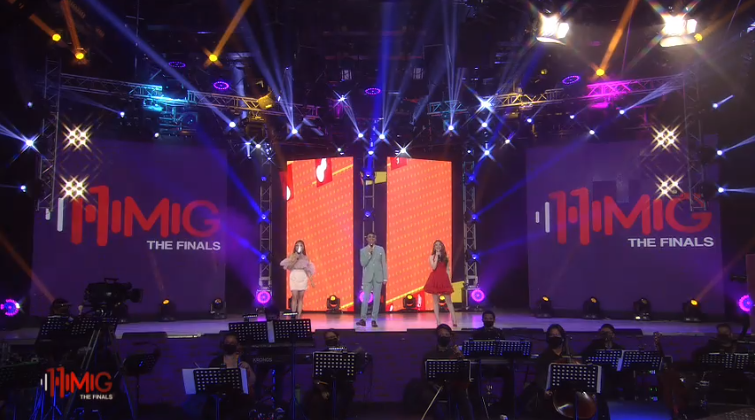 ABSCBNpr's tweet photo. .@Barber_Edward_, @MsJ0NA, and @jaydaavanzado are the hosts for #HIMIG11thGrandFinals. 

#HIMIG11thEdition https://t.co/zheM0mRanJ