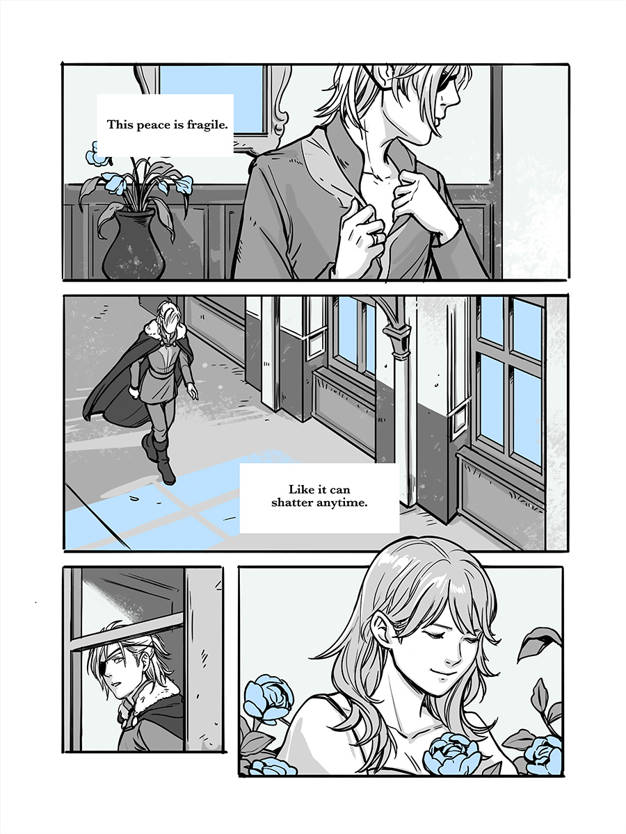 My Dimileth comic PDF is here!

Warmer Days // Dimitri & Byleth
?Canonverse; hurt/comfort
?12-page PDF with colored Cover plus an extra scene never published before.
It's free to download but PLEASE consider supporting me ?
Thank you and enjoy! https://t.co/PKd6IKXrdA 