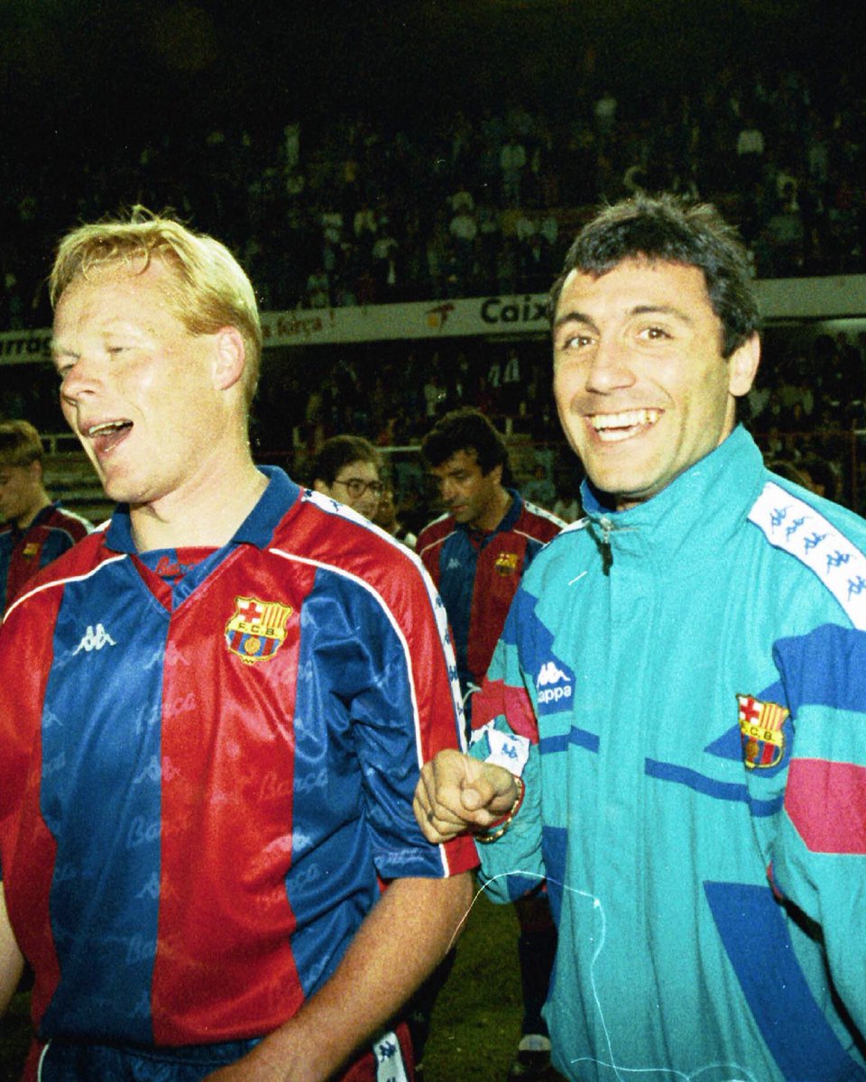 palmacule's tweet photo. 🔵🔴Koeman &amp; Hristo🔴🔵.
@RonaldKoeman @HStoitchkov8 .
.
#FCBlive #FCB #fcbfans #FCBarcelona #fcbarcelonafans #fcblegends #koeman #stoichkov #hristostoichkov #stoitchkov #FORCABARCA #barça #barçaplayers https://t.co/Bv2x9Q1NZI