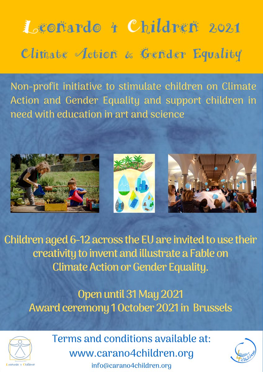 We welcome all interested teachers and young people across Europe to attend our webinar on the #Leonardo4Children initiative and related European competitions on #climate and #gender equality. 
Wed 24 March 17:30-18:30, at link:
teams.microsoft.com/l/meetup-join/…