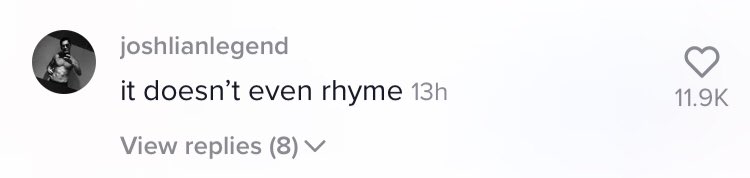 JoshLianLegend's tweet photo. In other news, this is the most likes Iβve ever gotten on anything ever and I know itβs just a comment but Iβm buzzin π #tiktok #imfamous #notreally #stillcoolthough https://t.co/h0ok9YU4r7