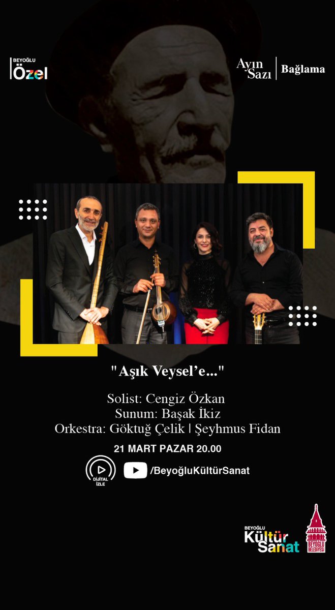 Bu akşam Aşık Veysel türküleriyle sizlerleyiz.