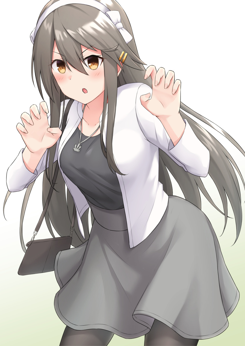 榛名(艦これ) 「がおー榛名 」|あかひのイラスト