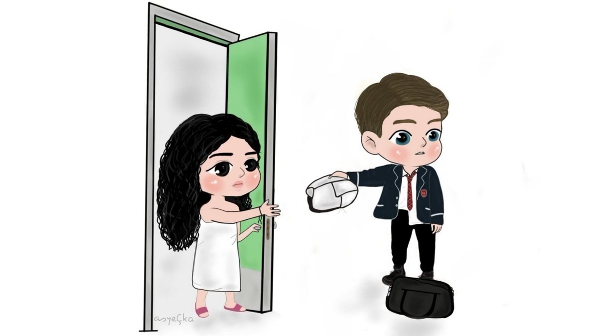 Beni bu çifte düşüren sahne..😌💘  
   
( benim için çizen: @asya_cka çok teşekkür ederimm😘) 
      #Asdor × #kardeşlerim