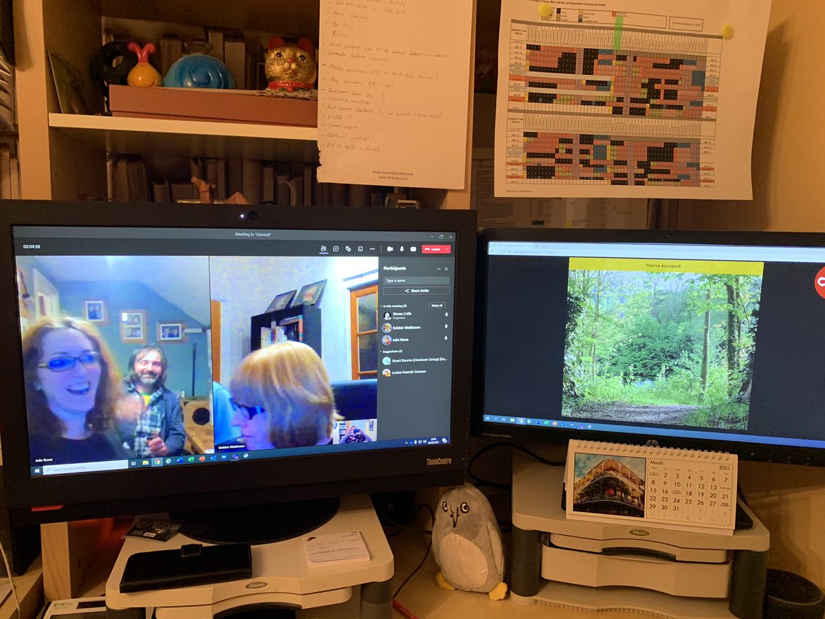 UseTheDoorstop's tweet photo. Tonight @SP_Collis @UseTheDoorstop joined #Cauliflower to escape #PiperAsylum with #ElginEscape - online👍

Tough puzzles (the Prosecco didn’t help) but would definitely recommend 😀

#fastandcurious #escaperoom #usethedoorstop https://t.co/6JG6WF8fLm