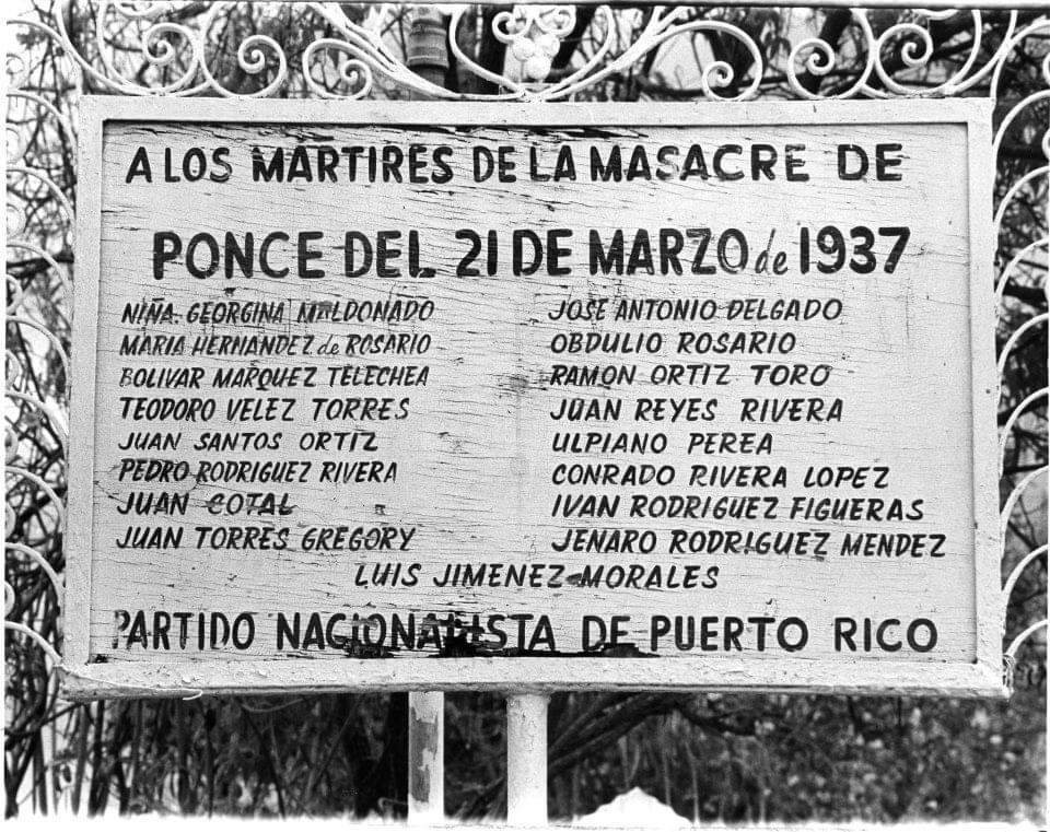 Milaia28's tweet image. #ProhibidoOlvidar a 84 años de la Masacre de Ponce