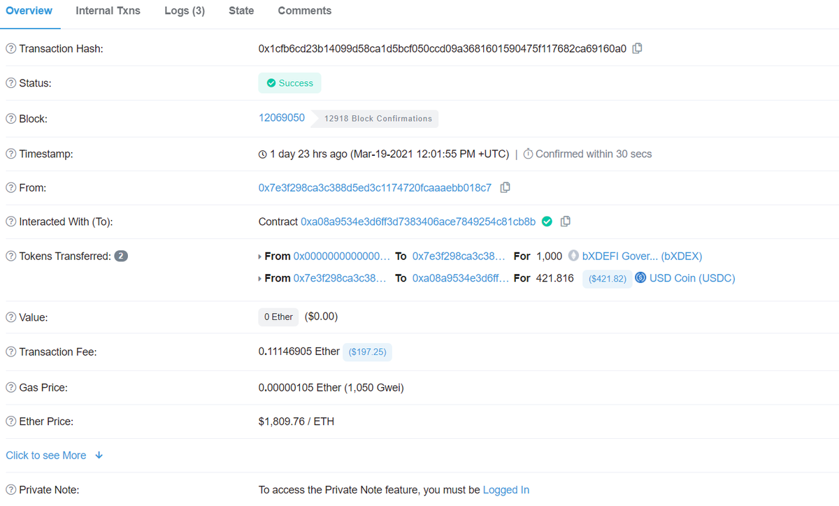 YingLi0830's tweet photo. @DoraFactory Hi there, I'm one of the lucky ones who got into XDEF token sale on PentaLaunch, txn can be found on https://t.co/wcvafib4vm, my ERC20 wallet is 0x7e3f298ca3c388d5ed3c1174720fcaaaebb018c7. I've also attached screenshot below, hopefully this qualifies my ticket into your IDO 😊 https://t.co/cd46kQakuC