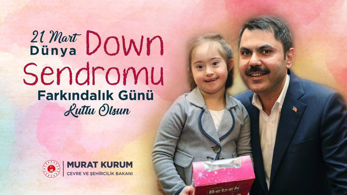murat_kurum's tweet photo. Kalpleri ve yüzlerindeki sevgi ve güzellikle dünyamızı güzelleştiren meleklerimizin farkındalık günü kutlu olsun. +1❤️

#DownSendromu 
#DownSendromuFarkındalıkGünü https://t.co/VtsC42GK3h