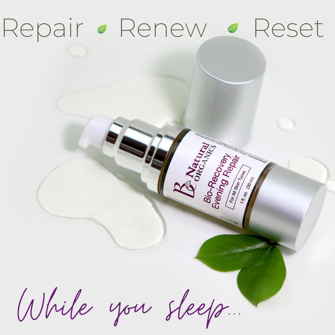 bnorganics's tweet photo. Bio-Recovery Evening Repair NOW 25% off with code: repair25. 
Did you know that one of the most crucial times for the skin to repair, rehydrate and nourish itself is while you're sleeping?😴 https://t.co/Uek6lJ4CN0