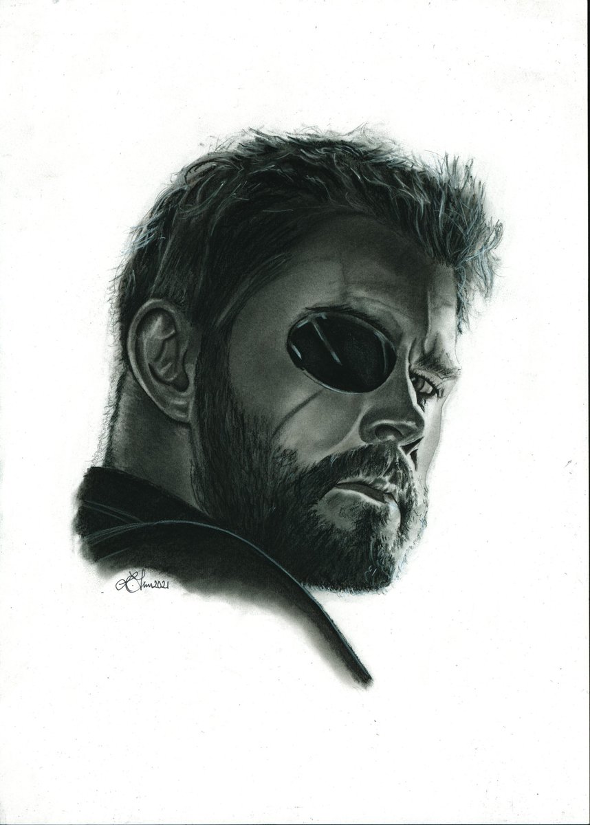 lisazamanart's tweet photo. ⚡️⚡️⚡️⚡️NEW PORTRAIT ⚡️⚡️⚡️⚡️
Charcoal Portrait of @chrishemsworth as Thor. God of Thunder from Avengers Infinity War.
#thor #thorragnarok #marvel #marvelavengers #marvelinfinitywar #chrishemsworth #drawing #art #artist #lisazamanart #portrait #portraitart #portraitartist https://t.co/fOeeiIqfwE