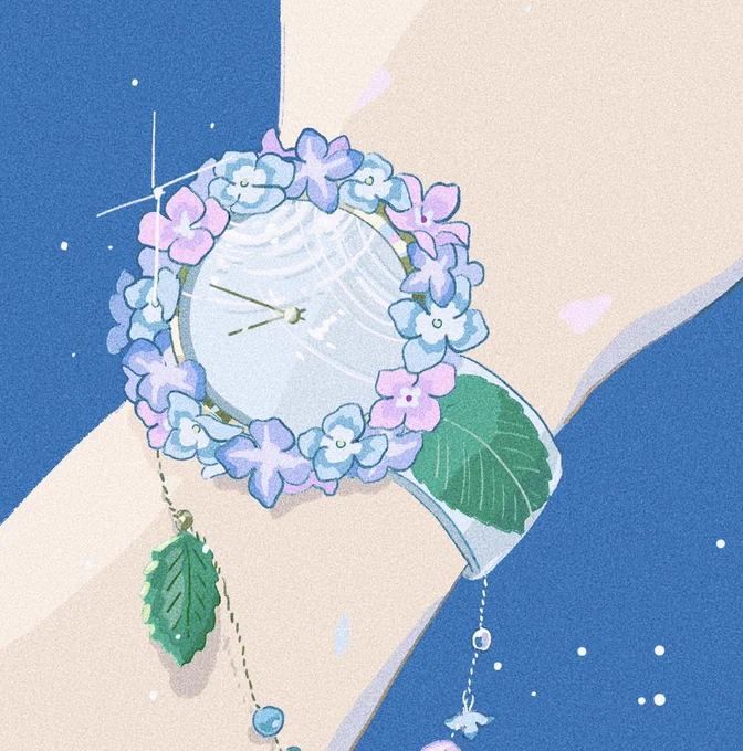 紫陽花の腕時計? 