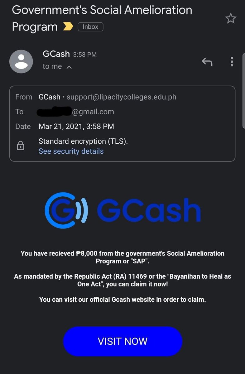 MarkedZai's tweet photo. @gcashofficial someone's pretending to be you 🤥 https://t.co/OnksiSmo26