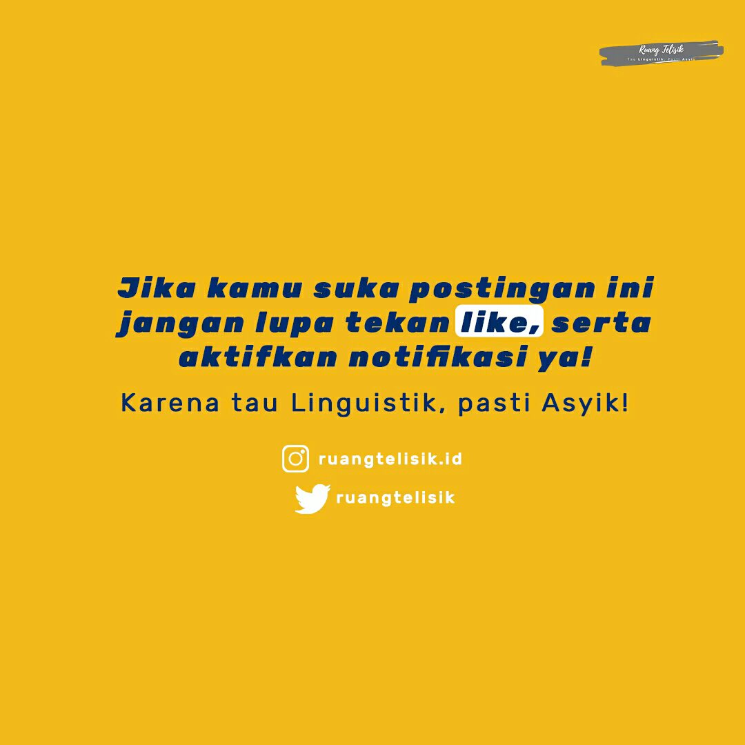 ruangtelisik's tweet photo. Yuk simak postingan berikut!
Jangan lupa like, share, dan comment ya 😊
Penulis: Nadia
Editor: Adara
Desain: Alif
#nama #namapanggilan #kang #ujang #asep #panggilan #sunda #bahasasunda #artikata #edukasi #bahasaindonesia #budayaindonesia #kawantelisik #ruangtelisik https://t.co/63SGm3oj8C