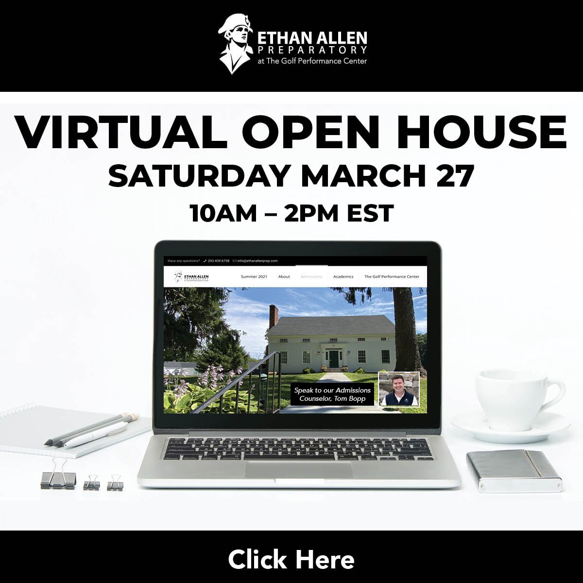 GPCGolf's tweet photo. Ethan Allen Preparatory is hosting a #Virtual Open House!
Register here:
https://t.co/yoIJhaPu4k
#GPCAcademy #EthanAllenPrep #GolfAcademy #Education #School #inRidgefield #Ridgefield #Golfer https://t.co/8Zk8ySCEFC
