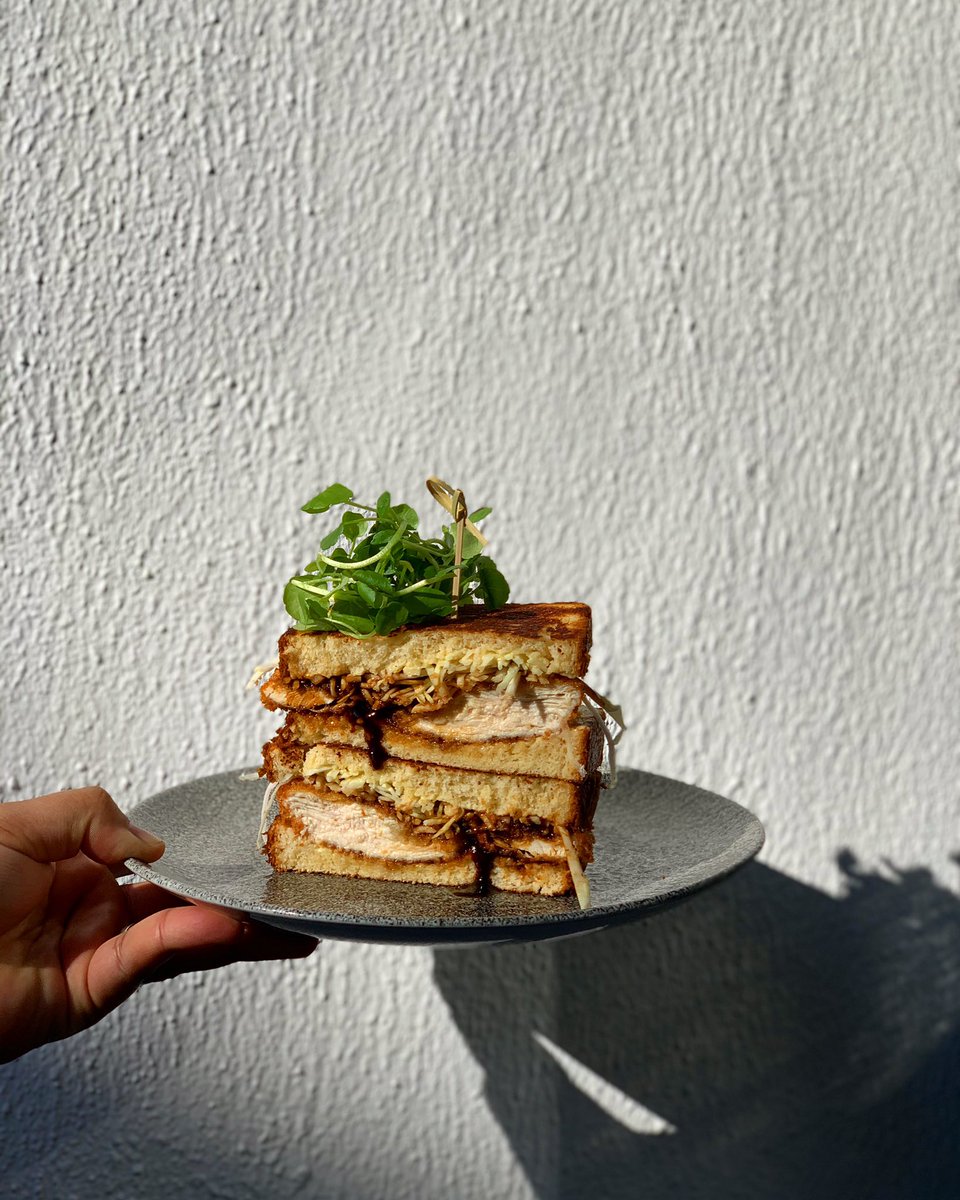 halfcup_'s tweet photo. Happy Sunday folks ☀️ have you tried our Chicken Katsu Sandu sandwich? It’s an absolute dreamboat. We make the milk bread in house and it’s just beautiful 😋 #brunch #chicken #london #kingscross #eeeeeats https://t.co/h9ltkk0VFt