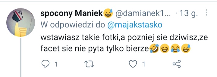 majakstasko's tweet photo. Facet, który nie pyta, tylko bierze, ma swoją nazwę: gwałciciel. https://t.co/c9MnWozZam