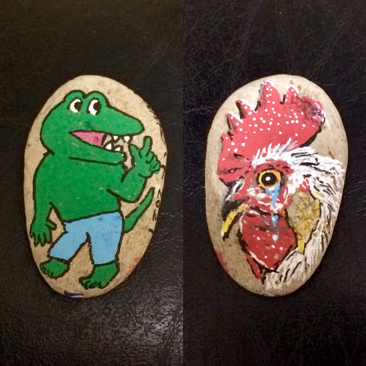 88Akita_iK111's tweet photo. #100日後に死ぬワニ #warock #warockani #石絵 #ストーンアート #stoneart #akita #ポスカ #ミツビシペンシル https://t.co/RLvQBLRSdJ
