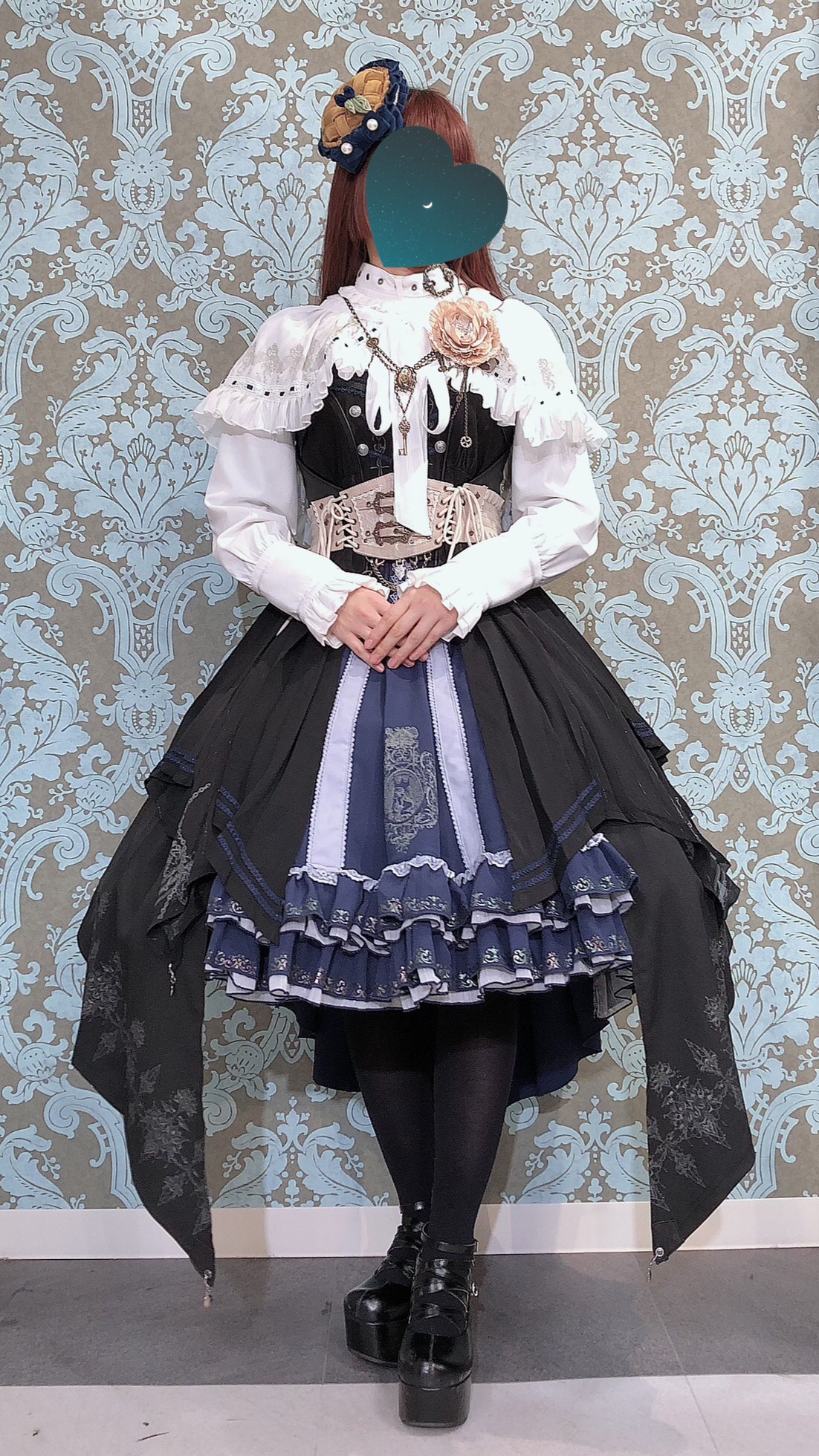 Star Wizard ブラック 青薔薇 ロングベスト ozz 新品未使用 【メーカー