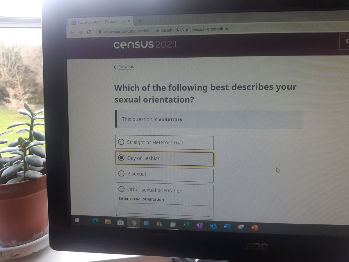 #CensusDone I cannot understate the significance of this. Being able to state my sexuality for the record is momentus.