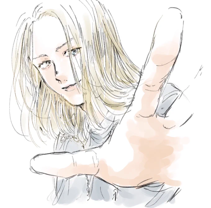 つくちゃんの後頭部撫でようとするカザマくん 