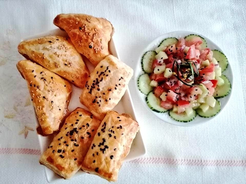 Merime66's tweet photo. Domingo y #CHALLENGE @NievesAguilera2 propuso #RetoIsrael preparo BOUREKAS 👩🏻🍳https://t.co/bwQ7jdhBNP Domingo @karina06200529 @patrimtm @crispy7612 @elenaoeste @RojaRojae @romero292001 @TiritaTNT @Tana02265435 @FlechaRota13 @Garrapatusi @eskape09 @soco_rrista @MariMar_Laurana 💖 https://t.co/FUAZaLgM30