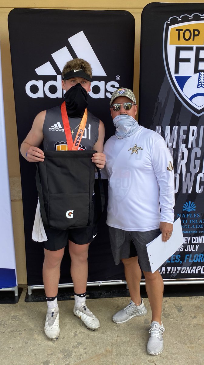 Thank You to <a href="/ErikRichardsUSA/">Erik Richards</a> and all of the <a href="/FBUcamp/">Football University</a> coaches for an amazing day! Blessed to have received the Gatorade MVP Award‼️
<a href="/CoachMHannigan/">Michael Hannigan</a> <a href="/Coach_Wayne55/">Coach McGillicuddy</a> <a href="/Andrew_Ivins/">Andrew Ivins</a>