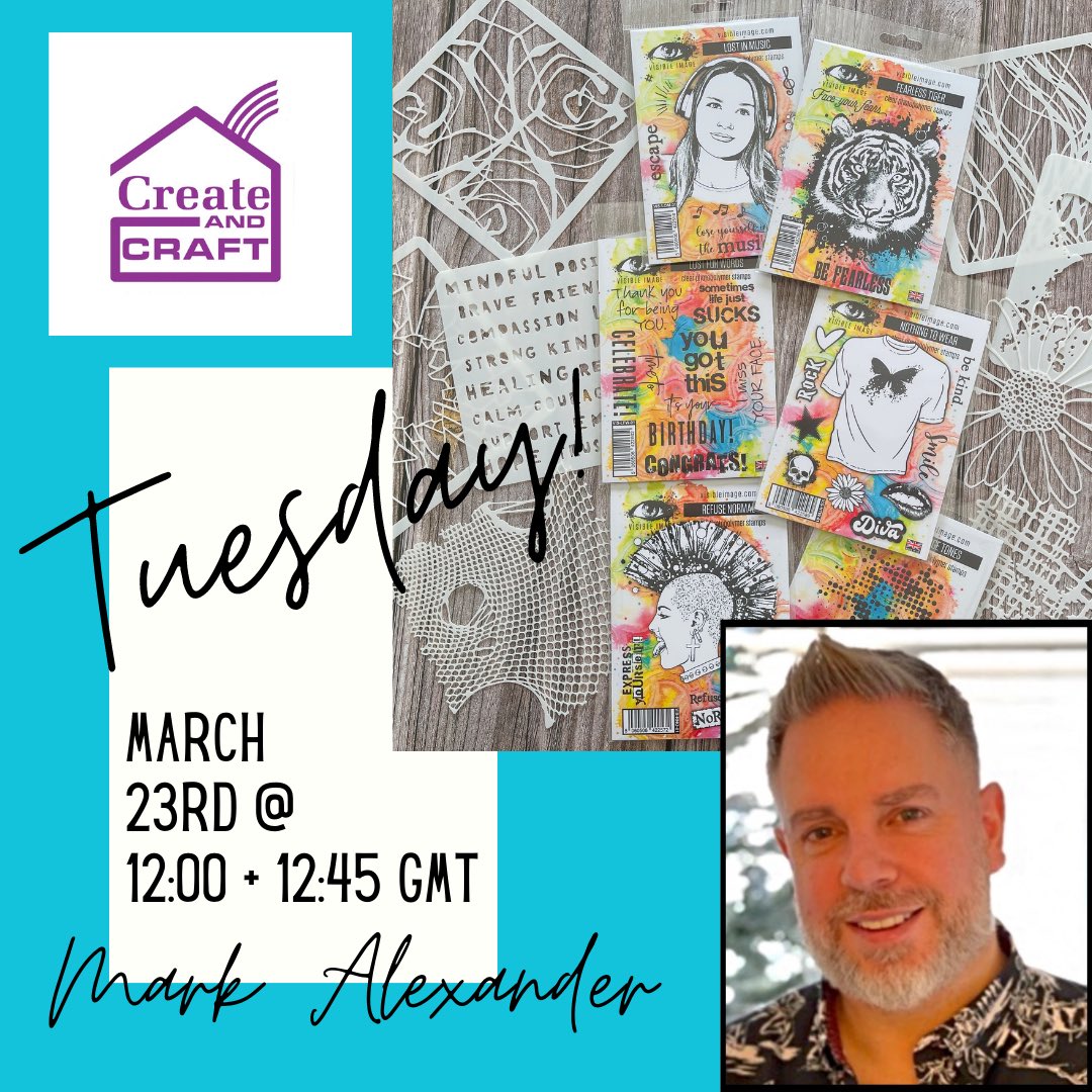 We are very excited to be back at Create + Craft TV on Tuesday with our brand new stamps and lots of gorgeous stencils.. and to celebrate their Birthday! Super offers and amazing prizes! 😍 Hope you can tune in! @CreateCraftPR