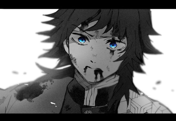 アルトさんがTwitterに投稿した冨岡義勇(鬼滅の刃)のイラスト。