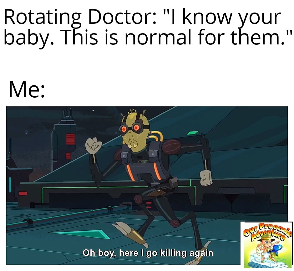 NICUADVENTURES's tweet photo. While we love our neonatal doctors. Don't ever say this to a parent....ever!!! ๐คฃ #neonatal #nicuwarrior #preemiestrong #preemie #preemiepower #fightlikeapreemie #preemiemom #preemienurse #nicuparentsupport #nicujourney https://t.co/NG5OLFsabQ