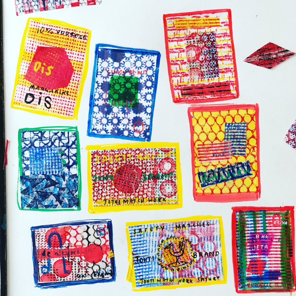 SarahMillin1's tweet photo. Illustrating Russian matchbox labels. #editorialillustration #contemporaryillustration #matchboxart #russiandesign https://t.co/C3prvt7qnk