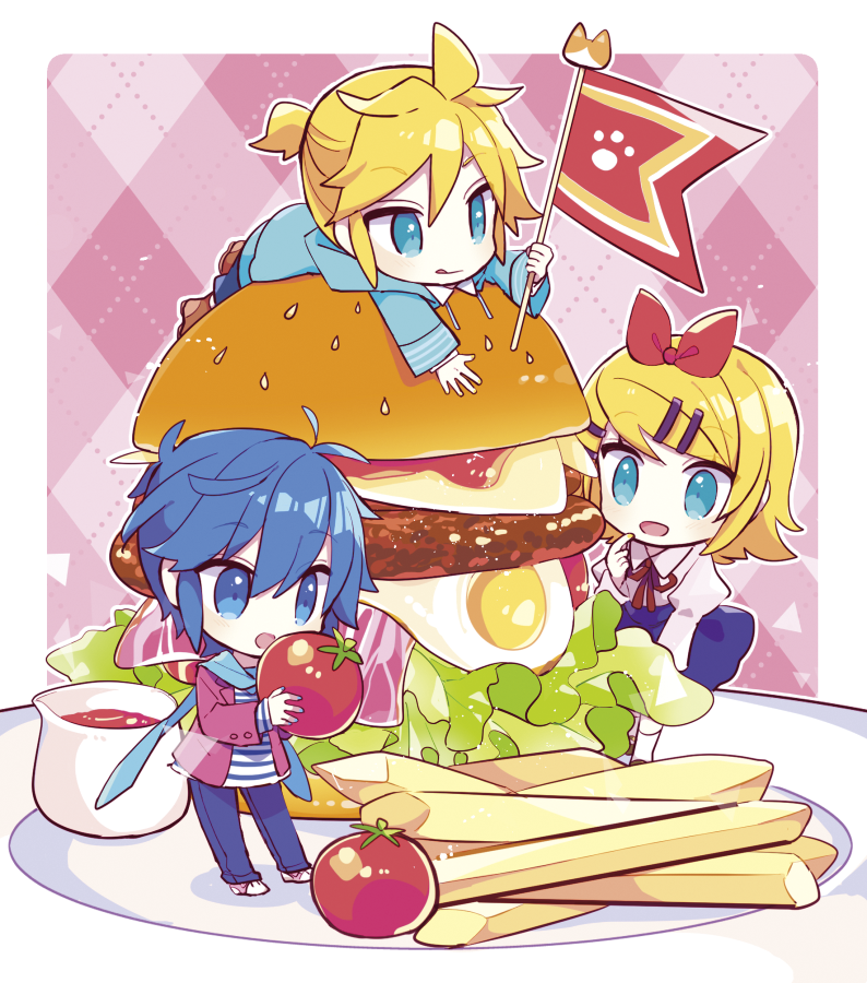 イラスト紹介していただきました なんでハンバーガー ハンバーガーを食べてる 由杞のイラスト