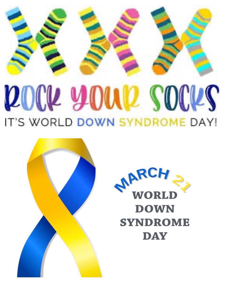 MissMignone's tweet photo. #WorldDownSyndromeDay #RockYourSocks #DownSyndromeAwareness #Support 💙💛☺️🙌🏻 https://t.co/D3aXB6ZfbG