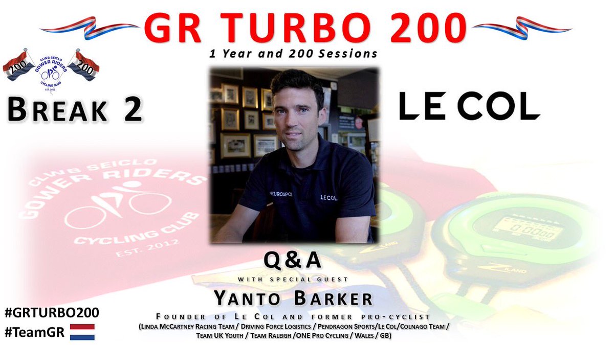 GowerRiders's tweet image. Following our epic 200th online turbo session yesterday, we’d like to take this opportunity to pass on our thanks to Yanto Barker @LeColUK for joining our event.

Yanto, it was a pleasure having you at the event. Thank you so much for your time and support! 🙌#GRTURBO200🇳🇱 #LeCol