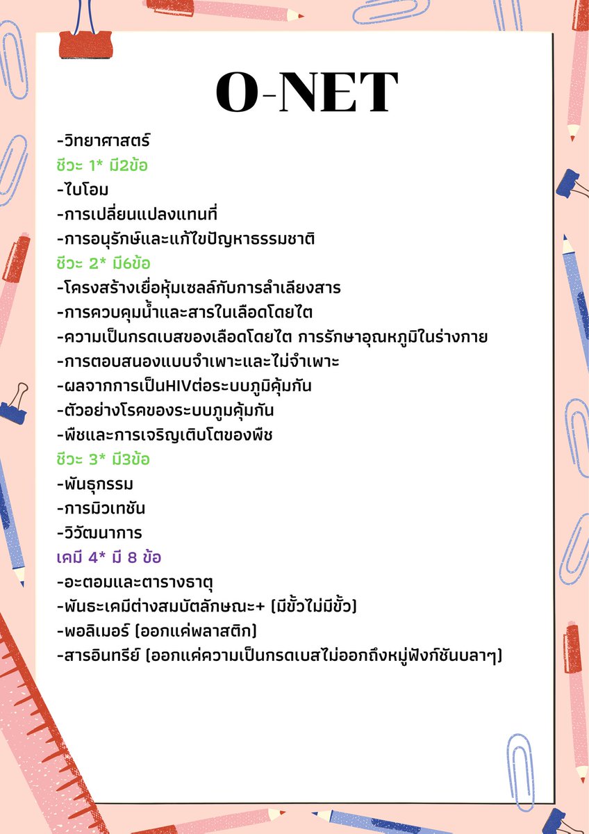 IgetKkitt's tweet photo. อันนี้เราสรุปคร่าวๆนะใครอยากได้แบบเต็มโหลดแผนผังเนื้อหาที่ออกได้ข้างล่าง #dek64 #Onet64 #GATPAT64 https://t.co/HPHAtJBTp4