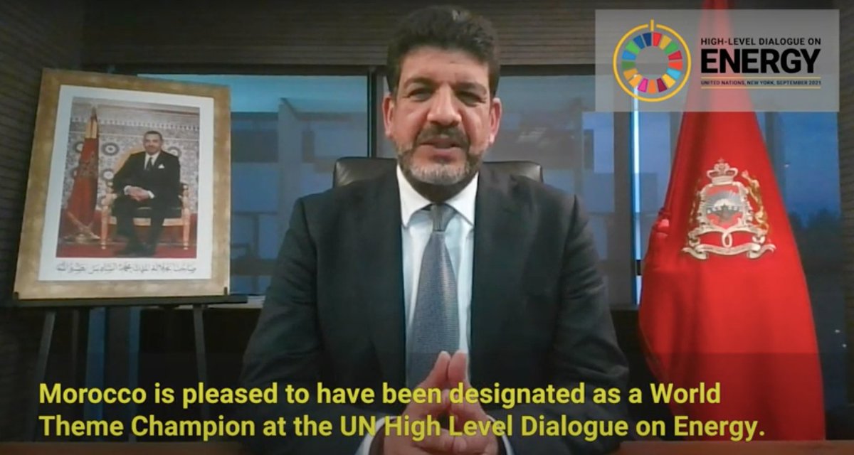Damilola Ogunbiyi (@damilolasdg7) on Twitter photo Thank you <a href="/MBakkoury/">Mustapha Bakkoury</a> of <a href="/MasenOfficiel/">Masen</a> 🇲🇦 for joining the <a href="/UN/">United Nations</a> High-level Dialogue on Energy Launch.
🇲🇦 is a #HLDE2021 Global Champion for Innovation, technology and data - critical factors to support faster #SDG7 progress.
📺 buff.ly/310tcg9 <a href="/Morocco_UN/">Morocco Mission to the UN-NY</a> <a href="/UN_Energy/">UN-Energy</a> Thank you <a href="/MBakkoury/">Mustapha Bakkoury</a> of <a href="/MasenOfficiel/">Masen</a> 🇲🇦 for joining the <a href="/UN/">United Nations</a> High-level Dialogue on Energy Launch.
🇲🇦 is a #HLDE2021 Global Champion for Innovation, technology and data - critical factors to support faster #SDG7 progress.
📺 buff.ly/310tcg9 <a href="/Morocco_UN/">Morocco Mission to the UN-NY</a> <a href="/UN_Energy/">UN-Energy</a>
