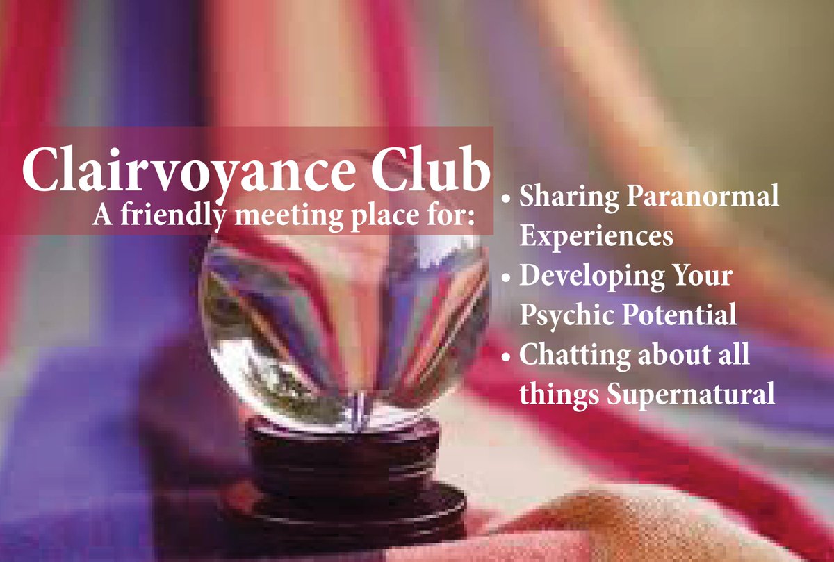 JenPughPsychic's tweet photo. Would you like to join the Clairvoyant Club? It's a new club on Nextdoor! Free to join, it's a great place to hangout and share paranormal experiences, chat or even get some psychic development tips! Join today! 🔮😃https://t.co/hMryGTB263 https://t.co/DBjMRLc7vi
